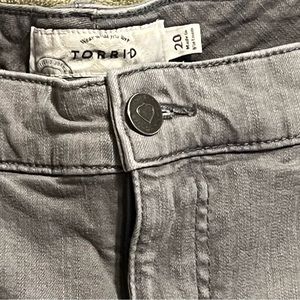Gray Torrid Distress Jeans